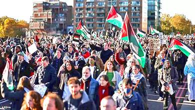 لندن.. استمرار المظاهرات المؤيدة للفلسطينيين